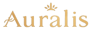 Gold 'Auralis' logo on a white background
