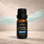 Auralis Eucalyptus essential oil bottle displayed on neutral background