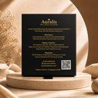Back of the Auralis nasal diffuser box with directions, safety cautions and materials list