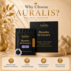 Auralis nasal diffuser ring with lavender pouch and box: medical-grade silicone, gift-ready, travel-friendly